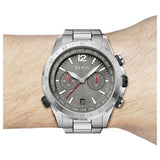 Hugo Boss Nomad Grey Dial Silver Steel Strap Watch for Men - 1513774