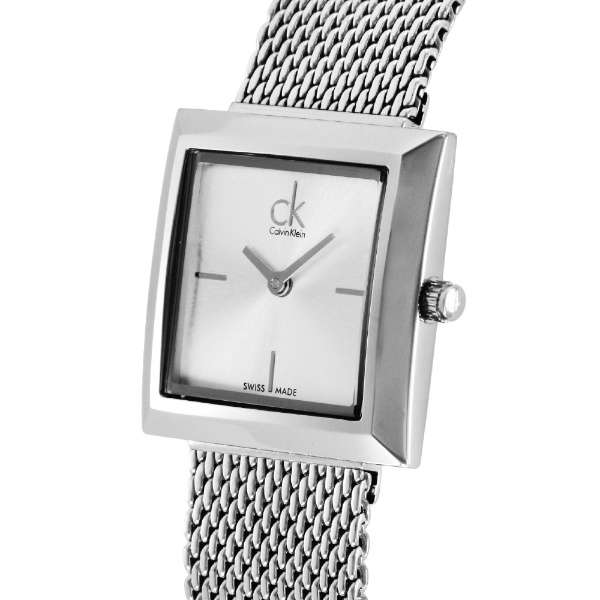 Calvin Klein Mark Silver Dial Silver Mesh Bracelet Watch for Women - K3R23126
