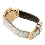 Gucci G Timeless Quartz White Dial White Leather Strap Watch For Women - YA126580A