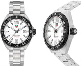 Tag Heuer Formula 1 White Dial Silver Steel Strap Watch for Men - WAZ1111.BA0875
