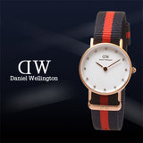 Daniel Wellington Classy Oxford White Dial Two Tone Nylon Strap Watch For Women - DW00100064