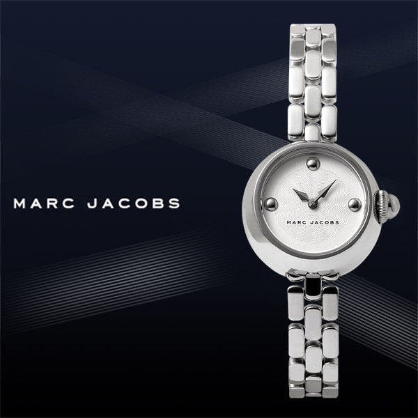 Marc Jacobs Courtney Mother of Pearl White Dial Silver Steel Strap Watch for Women - MJ3459