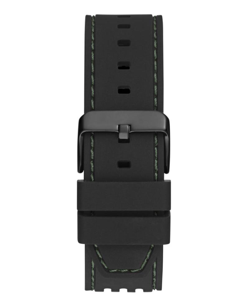 Guess Phoenix Analog Black Dial Black Silicone Strap Watch For Men- GW0499G7