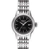 Tissot Carson Automatic Black Dial Silver Steel Strap Watch For Women - T085.207.11.051.00