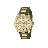 Guess Interpid 2 Golden Dial Two Tone Silicon Strap Watch For Women - W0325L5