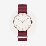 Daniel Wellington Classic Roselyn White Dial Red NATO Strap Watch For Women - DW00100271