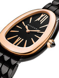 Bvlgari Serpenti Seduttori Black Dial Black Steel Strap Watch for Women - SERPENTI103704