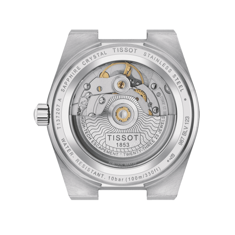 Tissot PRX Powermatic 80 White Dial Silver Steel Strap Watch for Men - T137.207.11.111.00