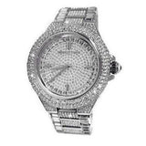 Michael Kors Camille Crystal Pave Dial Silver Steel Strap Watch for Women - MK5869