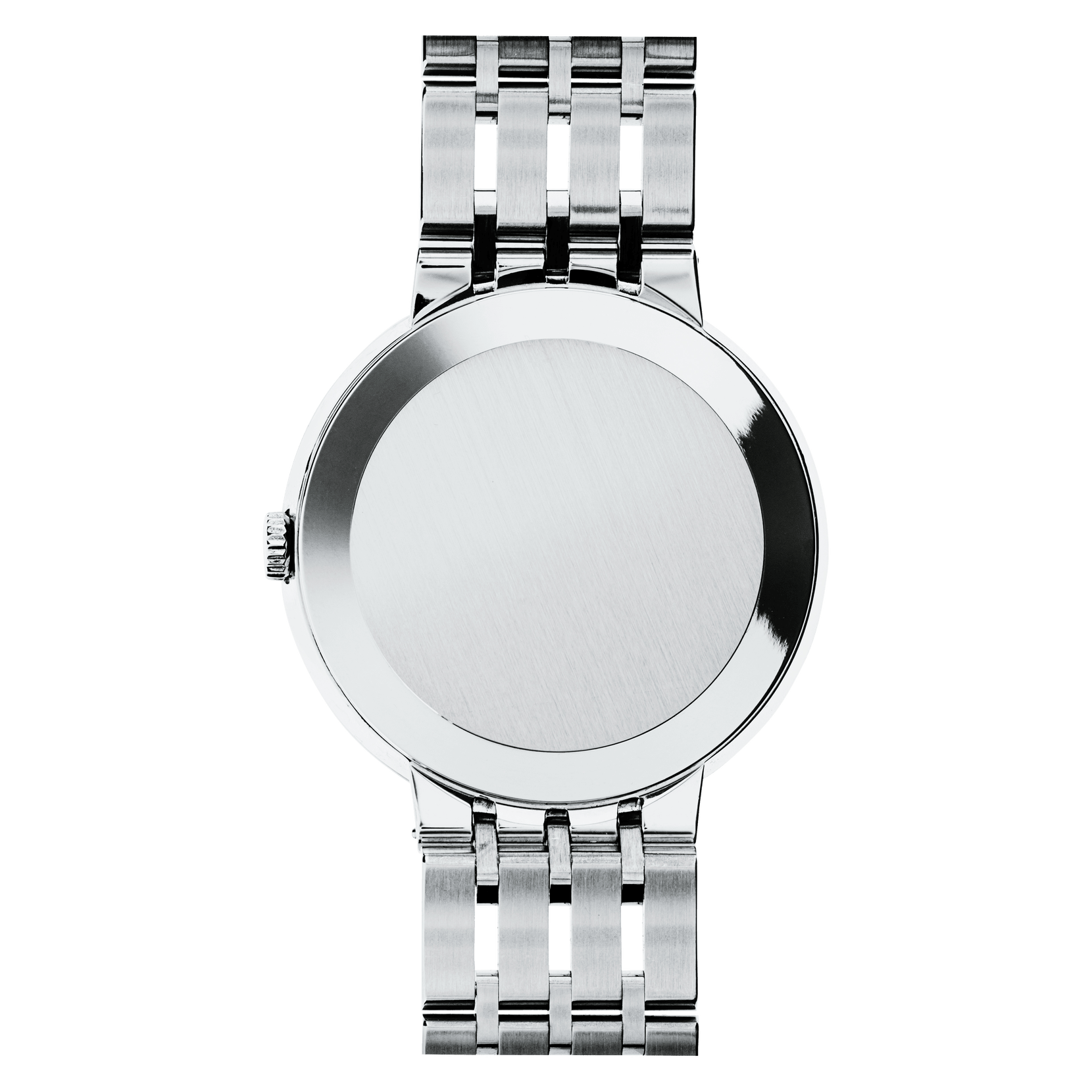 Movado Esperanza 39mm Black Dial Silver Steel Strap Watch For Men - 0607057