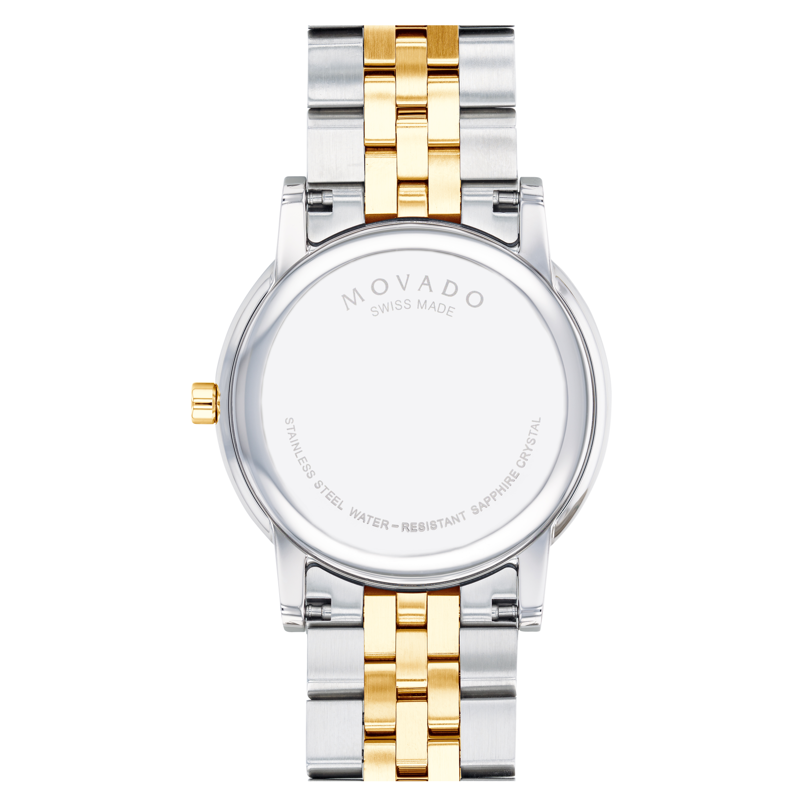 Movado Museum Classic Diamonds Black Dial Two Tone Steel Strap Watch for Men - 0607202