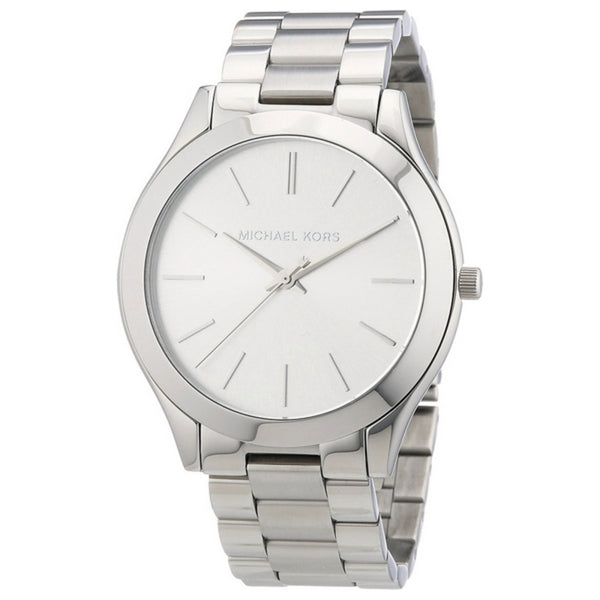 Michael Kors Slim Runway Silver Dial Silver Stainless Steel Strap Watch for Women - MK3178