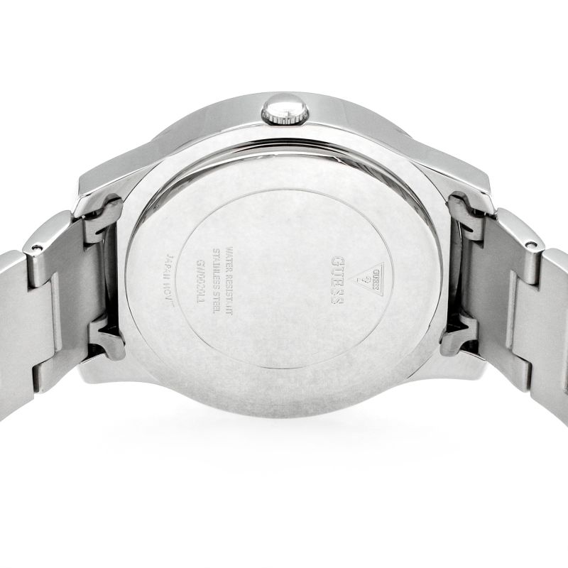 Guess Crush Silver Dial Silver Steel Strap Watch For Women - GW0020L1