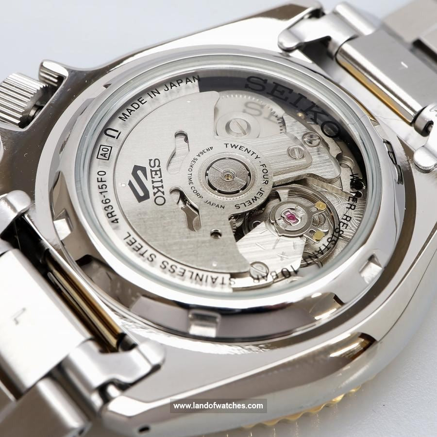 Seiko 5 Sports Automatic Special Creation Black Dial Two Tone Steel Strap Watch For Men - SRPK22