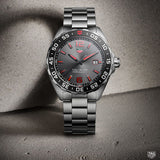 Tag Heuer Formula 1 Quartz Anthracite Dial Silver Steel Strap Watch for Men - WAZ1018.BA0842