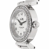 Coach Madison White Dial Black Leather Strap Watch for Women - 14502399