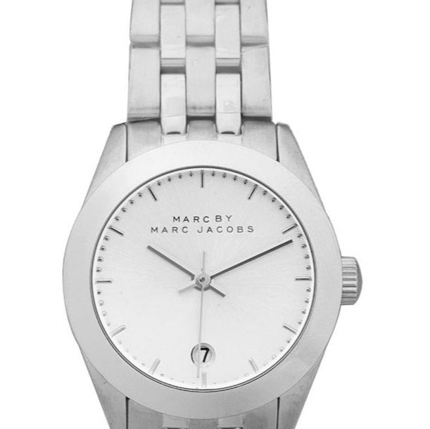 Marc Jacobs Peeker Silver Dial Silver Steel Strap Watch for Women - MBM3373