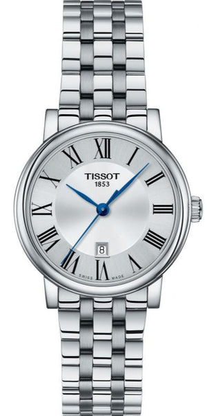 Tissot Carson Premium Lady Silver Dial Silver Steel Strap Watch For Women - T122.210.11.033.00
