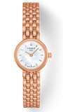 Tissot T Lady Lovely Mother of Pearl Dial Rose Gold Steel Strap Watch For Women - T058.009.33.111.00