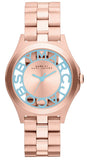 Marc Jacobs Henry Rose Gold Dial Rose Gold Steel Strap Watch for Women - MBM3296