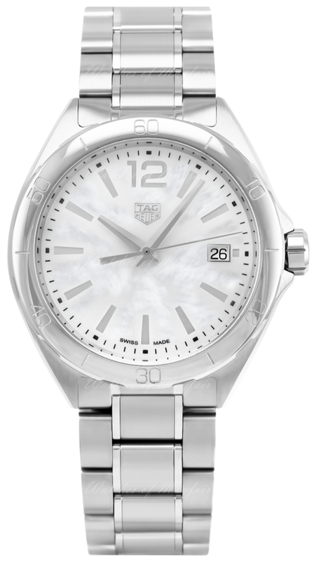Tag Heuer Formula 1 Mother of Pearl White Dial Silver Steel Strap Watch for Women - WBJ1318.BA0666