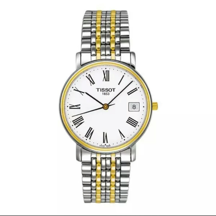 Tissot T Classic Desire Two Tone Quartz Watch For Women - T52.2.281.13