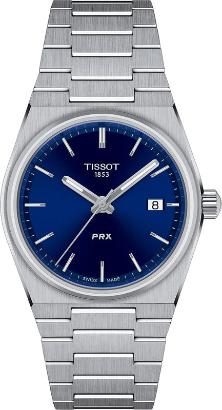Tissot PRX Blue Dial Silver Steel Strap Watch For Men - T137.210.11.041.00