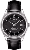 Tissot Ballade Powermatic 80 Cosc Black Dial Black Leather Strap Watch For Men - T108.408.16.057.00