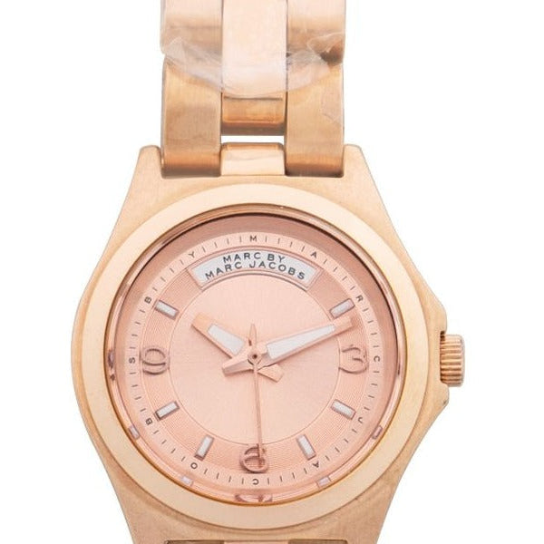 Marc Jacobs Baby Dave Rose Gold Dial Rose Gold Steel Strap Watch for Women - MBM3235