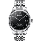 Tissot Le Locle Powermatic 80 Black Dial Silver Steel Strap Watch For Men - T006.407.11.053.00