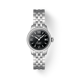 Tissot Le Locle Automatic Small Lady Black Dial Silver Steel Strap Watch For Women - T41.1.183.53