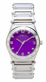 Marc Jacobs Amy Purple Dial Silver Steel Strap Watch for Women - MBM8560