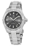 Tag Heuer Aquaracer Automatic Anthracite Grey Dial Silver Steel Strap Watch for Men - WAY2113.BA0928