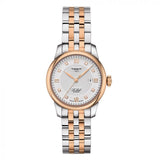 Tissot Le Locle Lady Automatic Diamonds Silver Dial Two Tone Steel Strap Watch For Women - T006.207.22.036.00