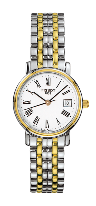Tissot T Classic Desire Two Tone Quartz Watch For Women - T52.2.281.13