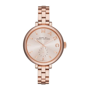 Marc Jacobs Sally Rose Gold Dial Rose Gold Steel Strap Watch for Women - MBM3364