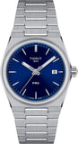 Tissot PRX Blue Dial Silver Steel Strap Watch For Women - T137.210.11.041.00