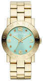Marc Jacobs Amy Blue Dial Gold Steel Strap Watch for Women - MBM3301