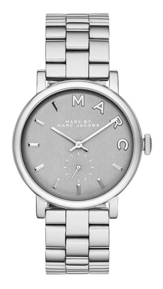 Marc Jacobs Baker Grey Dial Silver Steel Strap Watch for Women - MBM8630