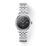 Tissot Le Locle Automatic Lady Black Dial Silver Steel Strap Watch For Women - T006.207.11.058.00