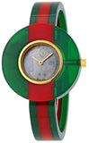 Gucci Vintage Web Mother of Pearl Dial Two Tone Plastic Strap Watch For Women - YA143403