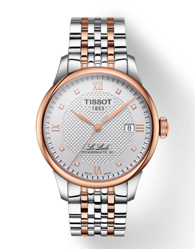 Tissot Le Locle Automatic Cosc Silver Dial Two Tone Steel Strap Watch For Men - T006.407.22.036.00