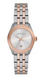 Marc Jacobs Peeker Silver Dial Two Tone Steel Strap Watch for Women - MBM3375