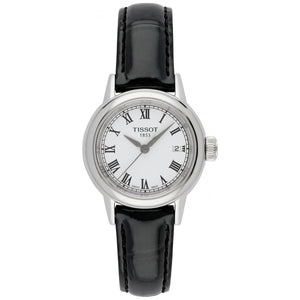 Tissot T Classic Carson White Dial Brown Leather Strap Watch For Women - T085.210.16.013.00