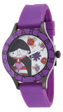 Marc Jacobs Marc White Dial Purple Silicone Strap Watch for Women - MBM5514