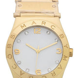 Marc Jacobs Amy White Dial Gold Steel Strap Watch for Women - MBM8519