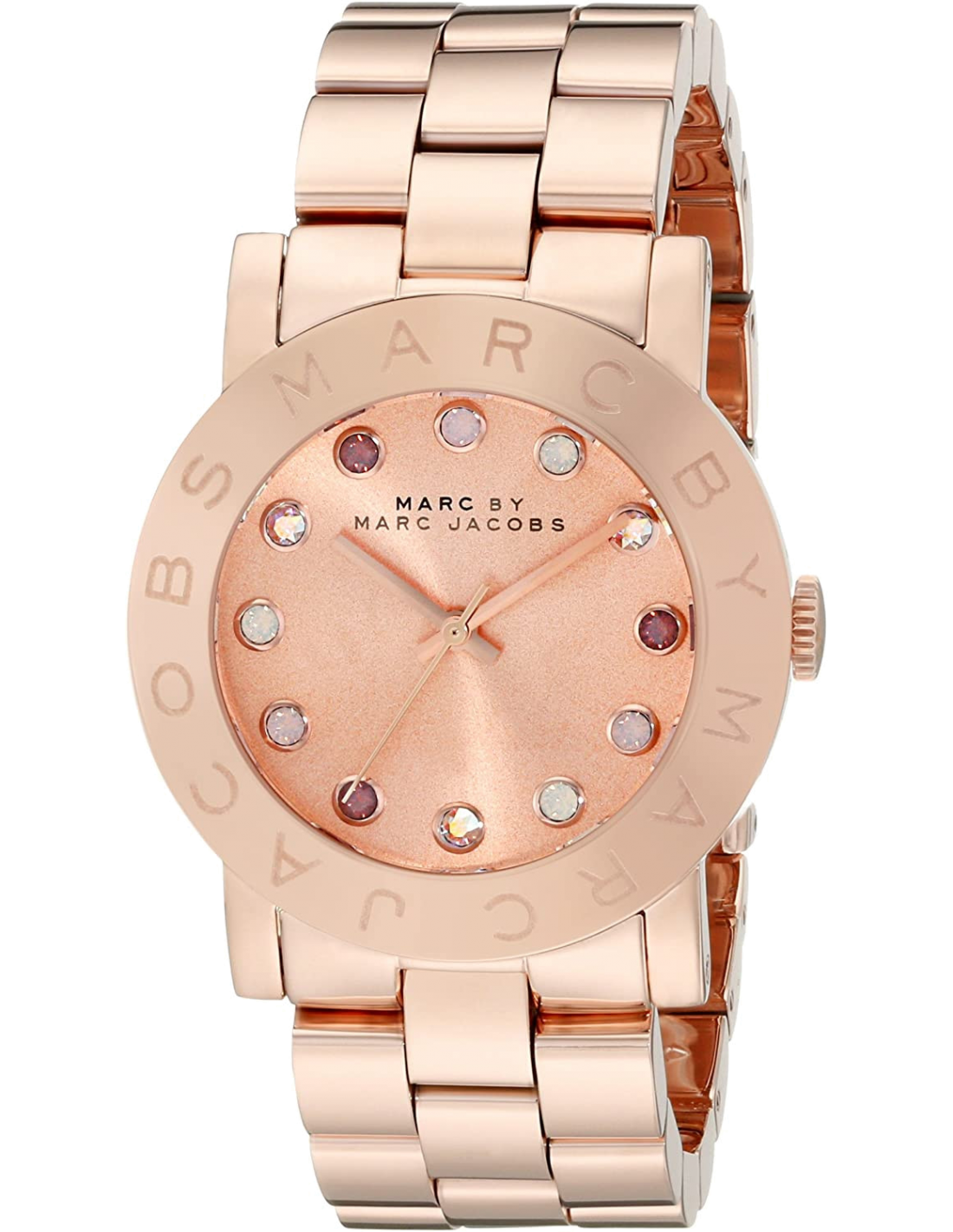 Marc Jacobs Amy Dexter Rose Gold Dial Rose Gold Steel Strap Watch for Women - MBM3216