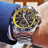 Tag Heuer Formula 1 Chronograph Black Dial Silver Steel Strap Watch for Gents - CAZ101AC.BA0842