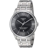 Tissot T Classic Chemin Des Tourelles Chronometer Black Dial Silver Steel Strap Watch For Men - T099.408.11.058.00