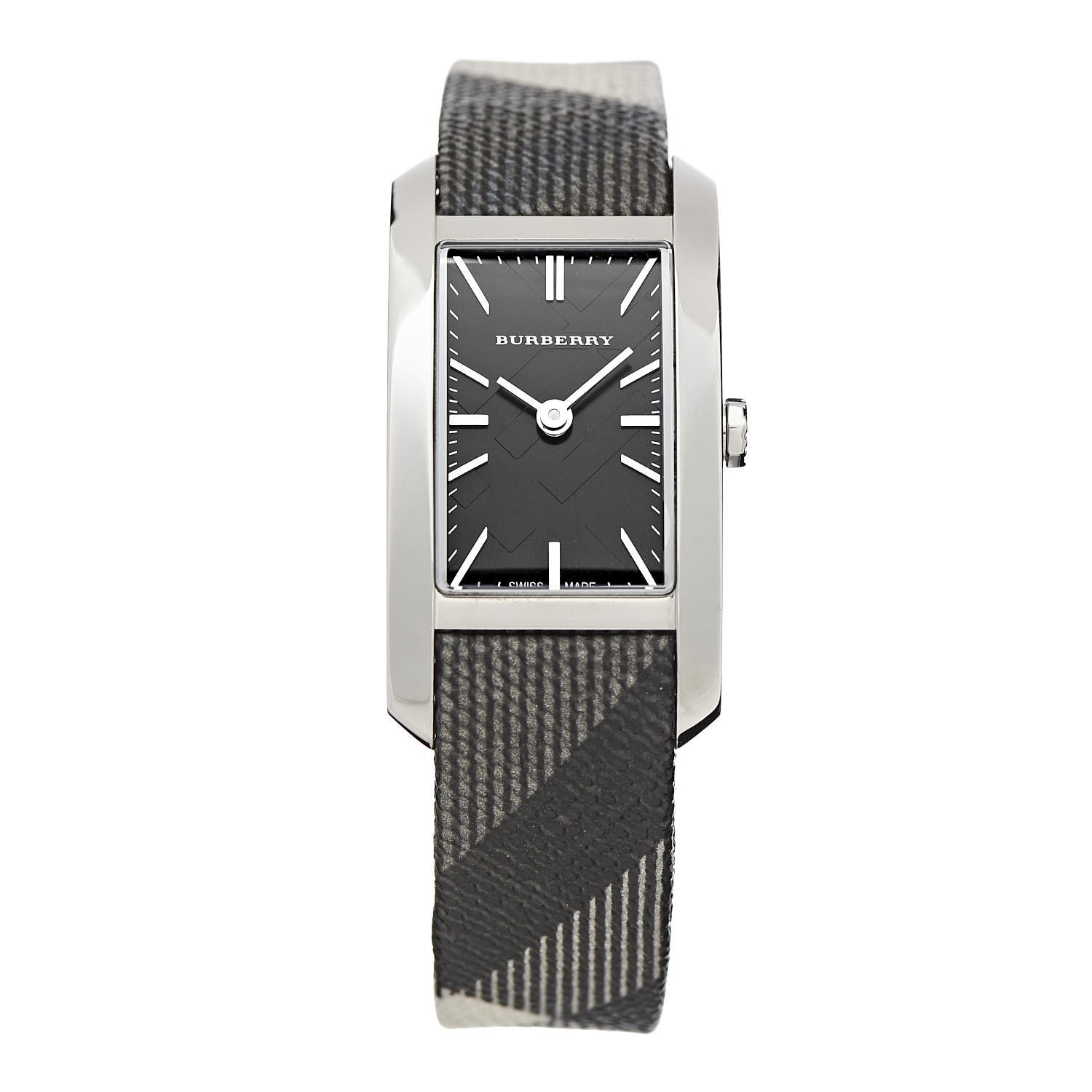 Burberry The Pioneer Black Dial Leather Strap Watch for Women - BU9505